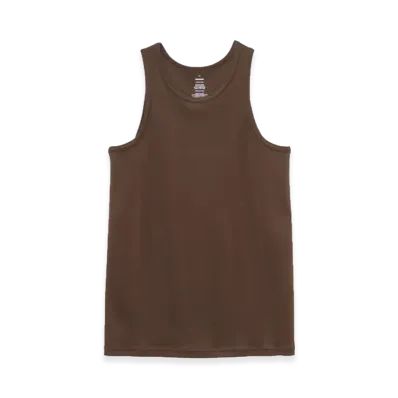 Graphpaper American Sea Island Cotton Tank Top "Brown"