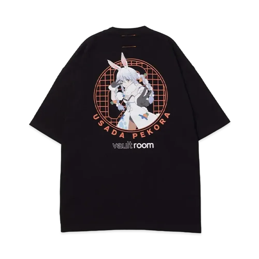 VAULTROOM VR x Pekora Tee "Black"
