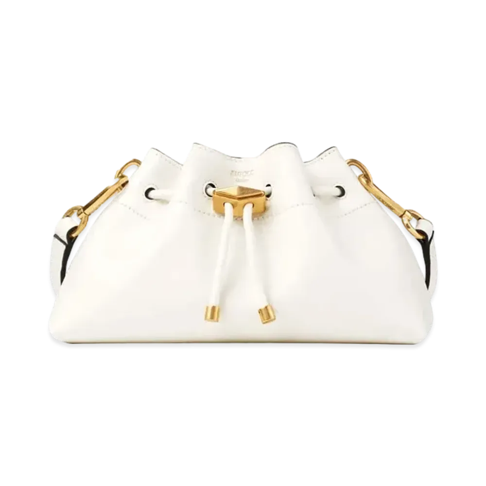 Jimmy Choo Cinch S Calf Leather Bag "Latte/Gold"