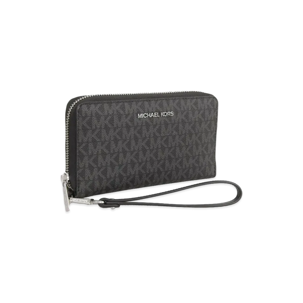 MICHAEL KORS Women's Jet Set Travel LG Flat MF Phone Case "Black"