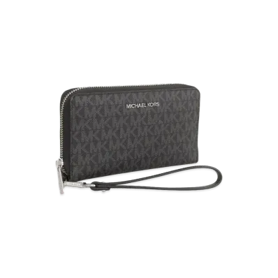 MICHAEL KORS Women's Jet Set Travel LG Flat MF Phone Case "Black"