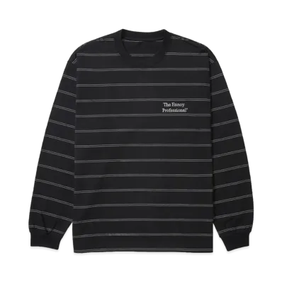 ENNOY Panel Border L/S T-Shirt "Black"