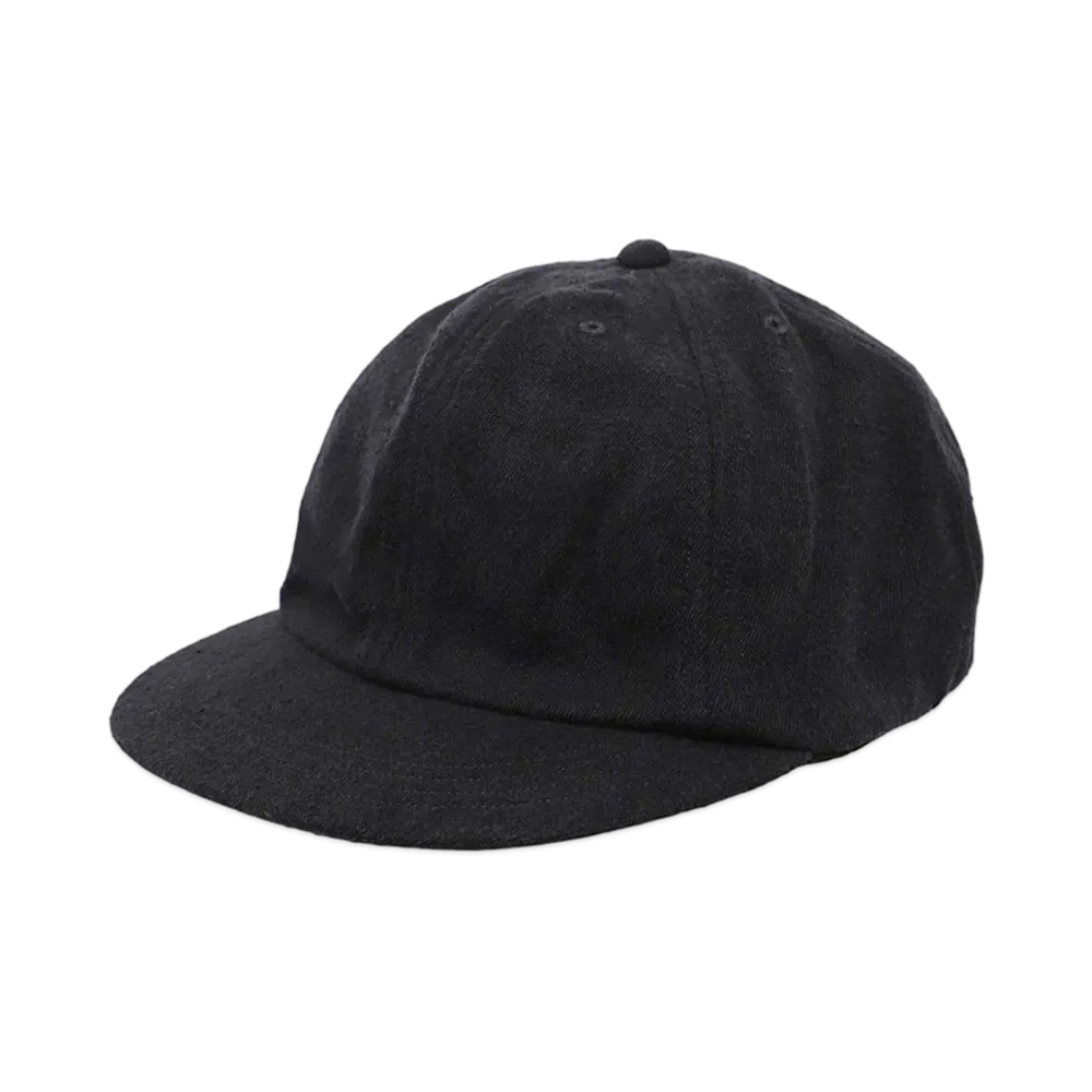 COMOLI Silk Nep Cap "Black"