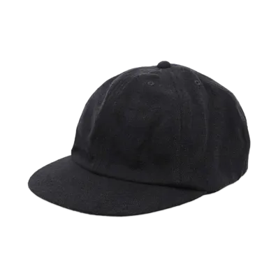 COMOLI Silk Nep Cap "Black"