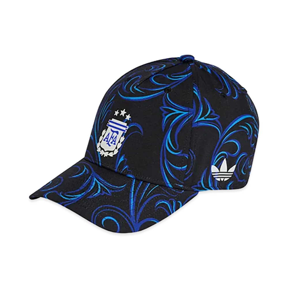 adidas Soccer Argentina Graphic Baseball Cap "Black/Lucid Blue/White"