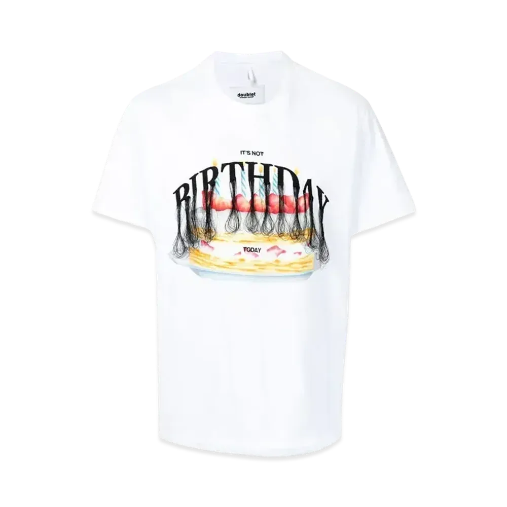 doublet Graphic Print T-shirt "White"