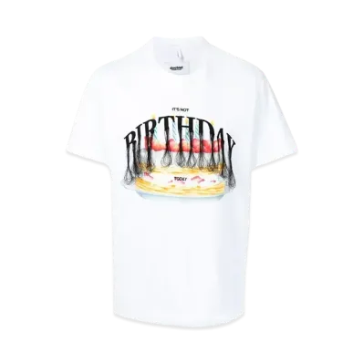 doublet Graphic Print T-shirt "White"