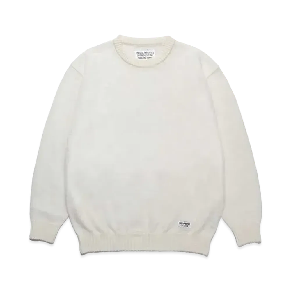 WACKO MARIA Mohair Knit Sweater "White"