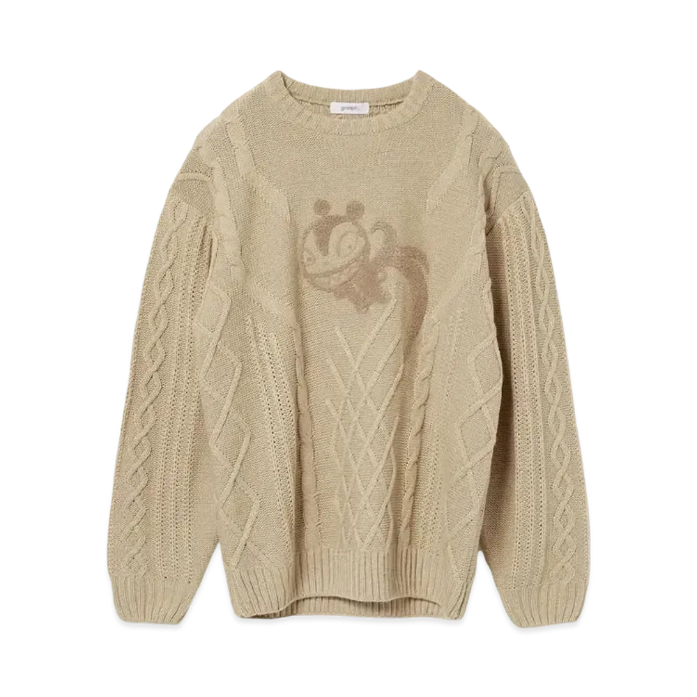 graniph x THE NIGHTMARE BEFORE CHRISTMAS Vampire Teddy Knit "Beige"