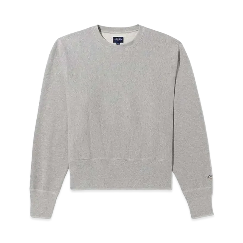 Noah High Rib Crewneck "Heather Grey"
