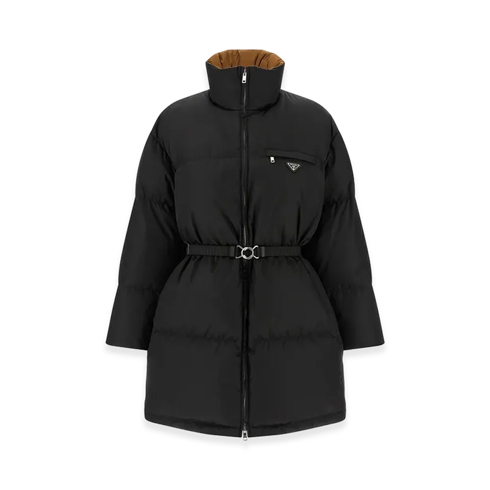 PRADA Women's Re-Nylon Down Jacket "Black"