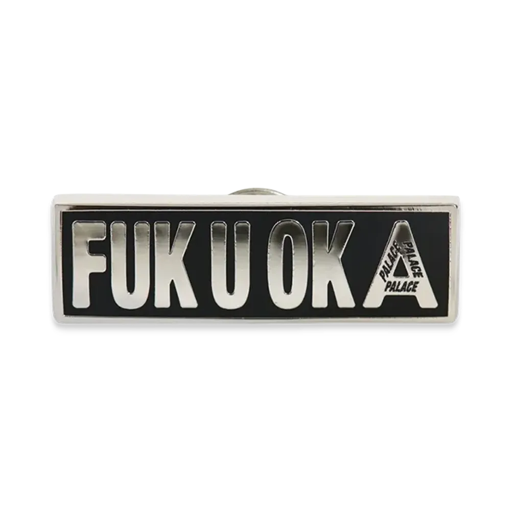 PALACE Fukuoka Pin Badge "Black"