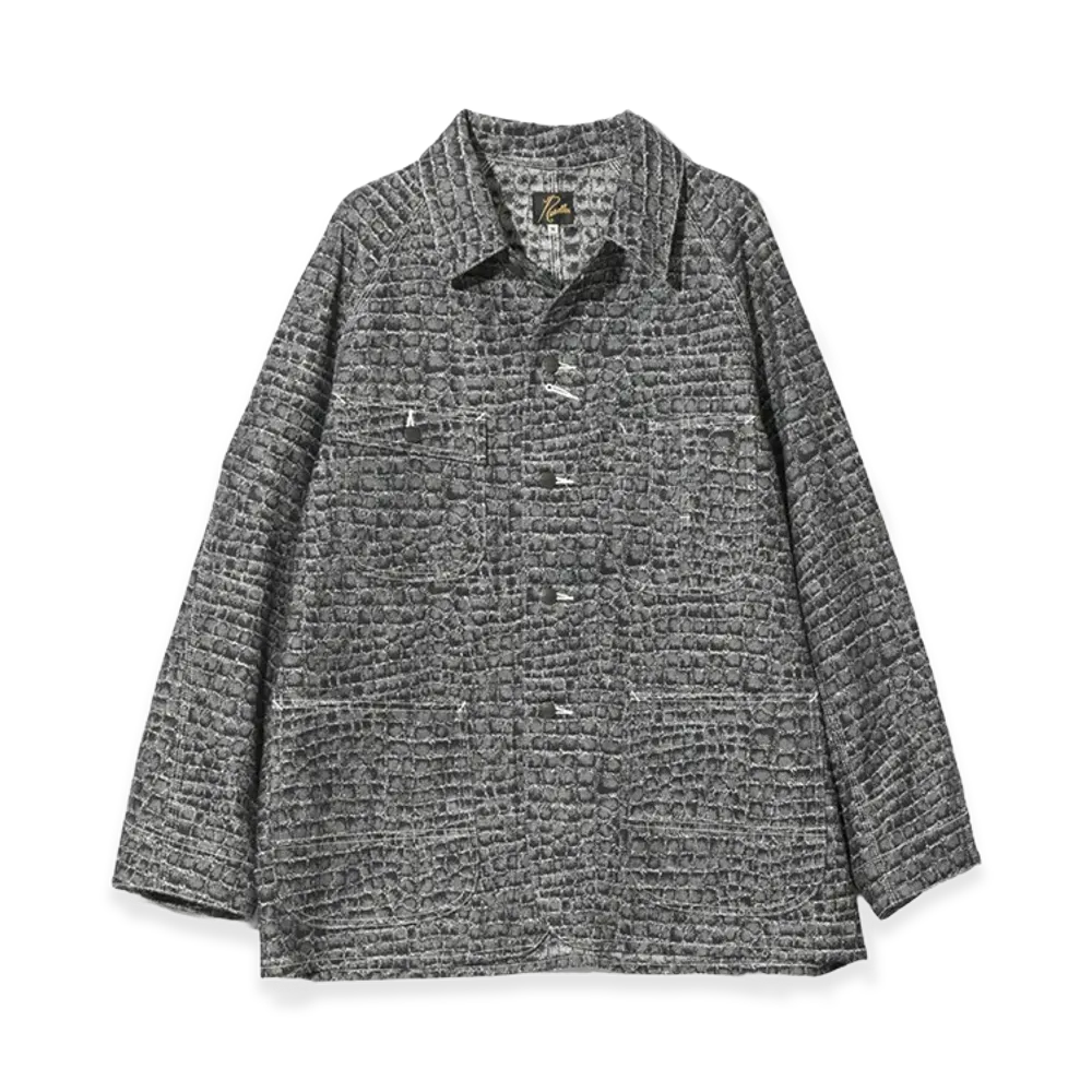 NEEDLES Coverall 10 OZ Denim Crocodile Jacquard "Indigo"