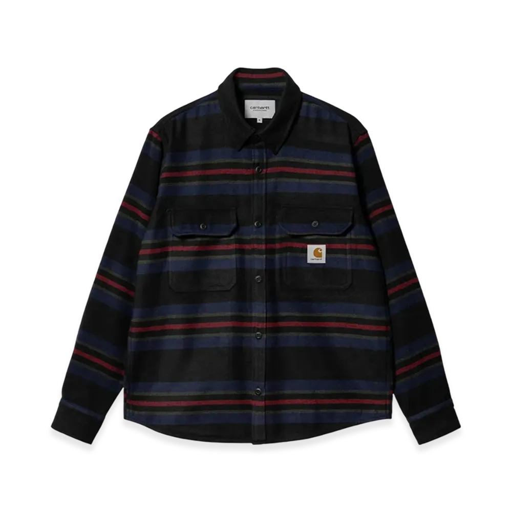 Carhartt WIP Oregon Stripe Shirt Jacket "Black"
