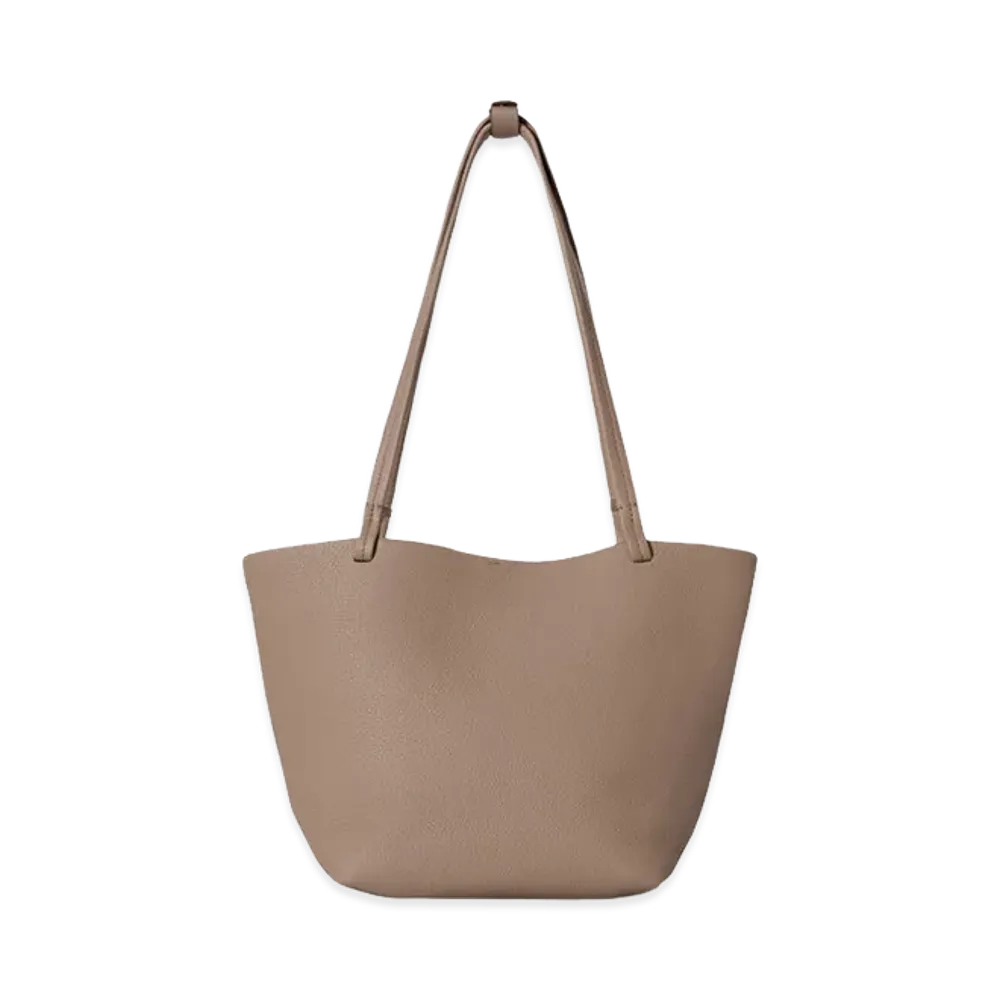 The Row Women's Medium Park Tote Leather Bag "Dark Taupe"