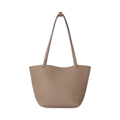 The Row Women's Medium Park Tote Leather Bag "Dark Taupe"