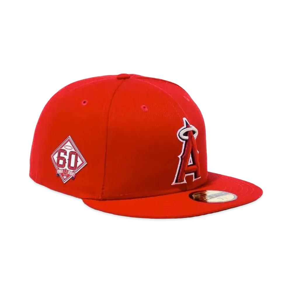 New Era Los Angeles Angels 59FIFTY MLB On Field Baseball Cap "LAA 60th"