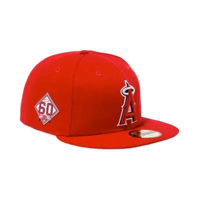 New Era Los Angeles Angels 59FIFTY MLB On Field Baseball Cap "LAA 60th"