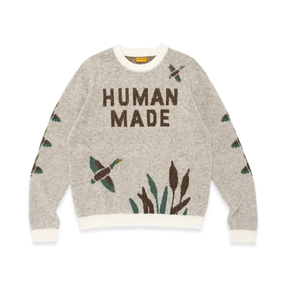 HUMAN MADE Graphic Knit Sweater "White"