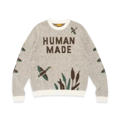 HUMAN MADE Graphic Knit Sweater "White"