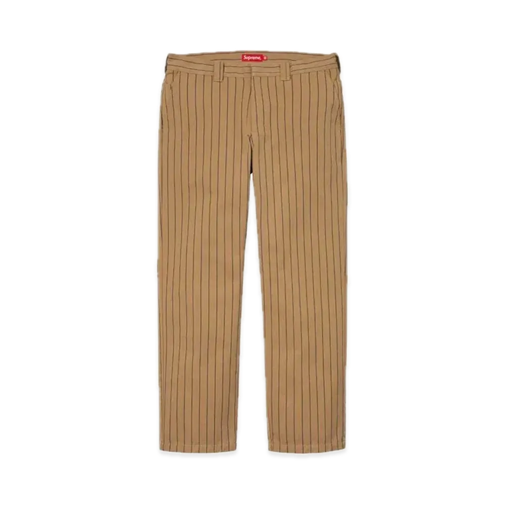 Supreme Work Pant "Brown Stripe"