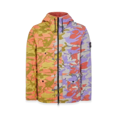 Stone Island Q02E1 S.I. Heritage Camo Ripstop Nylon Watro Down Jacket - 22FW "Brick"