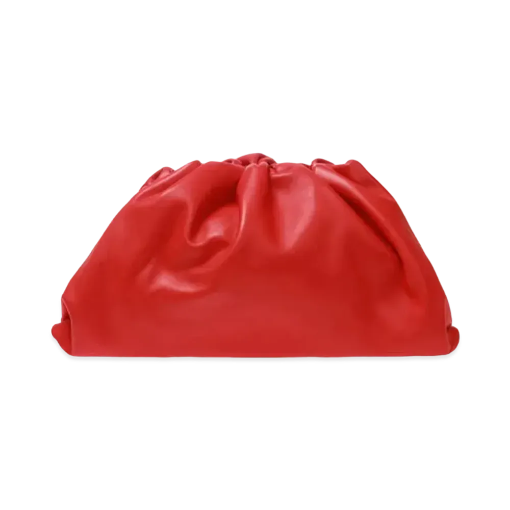 Bottega Veneta Calfskin The Pouch Bag "Red"