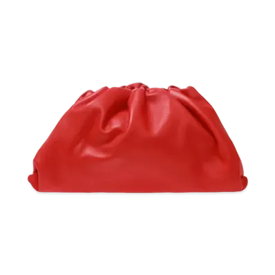 Bottega Veneta Calfskin The Pouch Bag "Red"