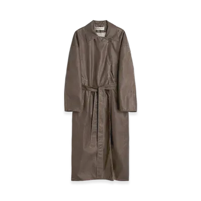 OUR LEGACY Women's Court Coat "Brown Wash Out Nylon"
