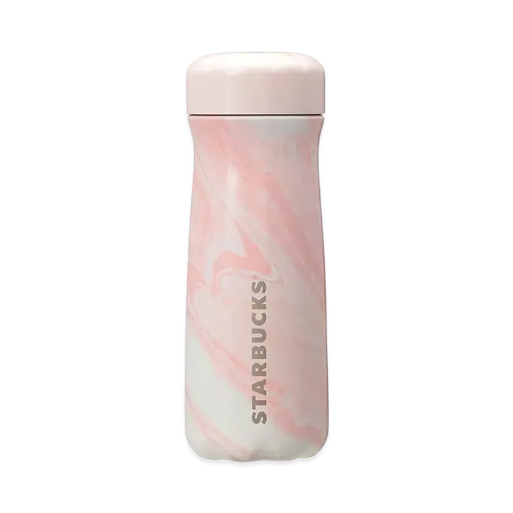 STARBUCKS SAKURA2025 Stainless Steel Bottle Swell Marble 473ml "Pink/Blue"