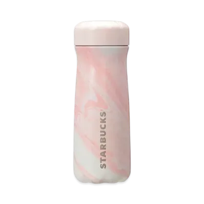 STARBUCKS SAKURA2025 Stainless Steel Bottle Swell Marble 473ml "Pink/Blue"