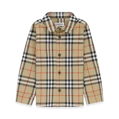 Burberry Kids Shirts "Beige"