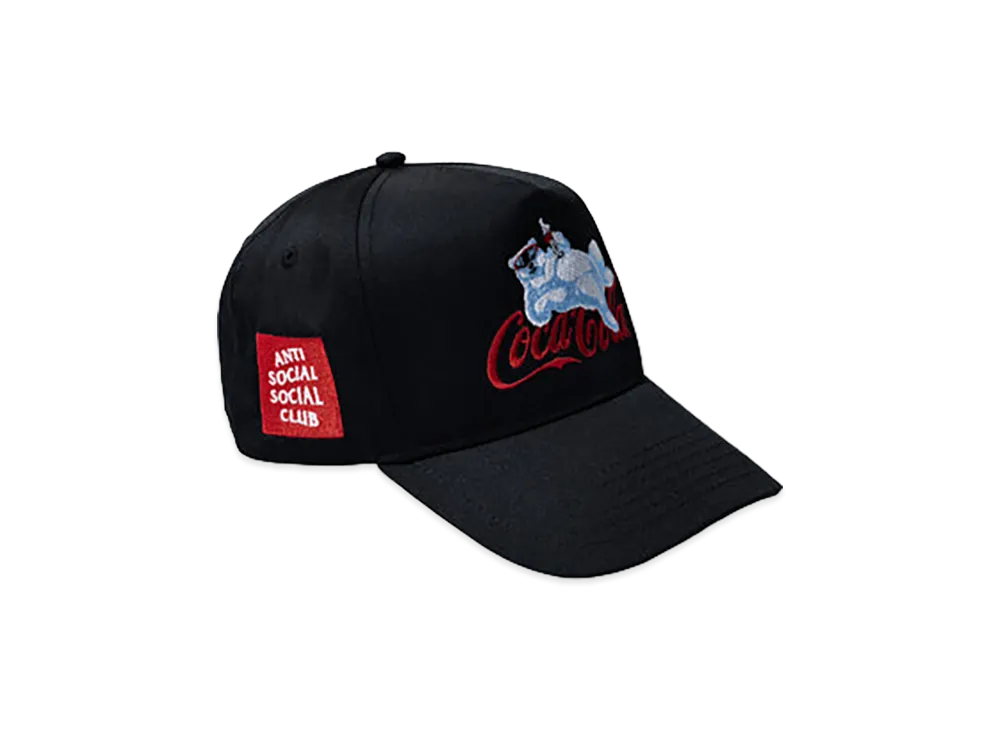 ANTI SOCIAL SOCIAL CLUB x Coca-Cola Polar Bear Chill Snapback Cap "Black"