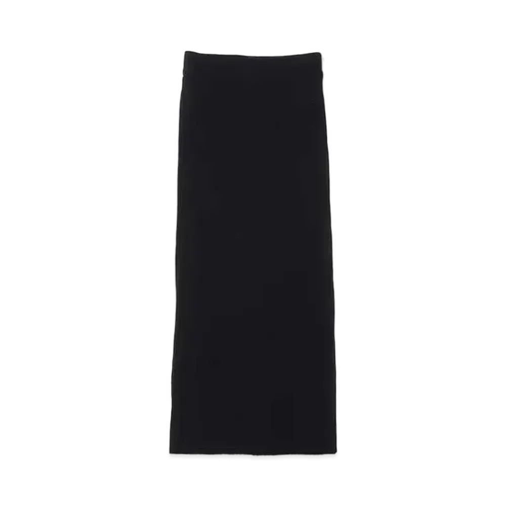 atmos pink Slit Knit Skirt "Black"