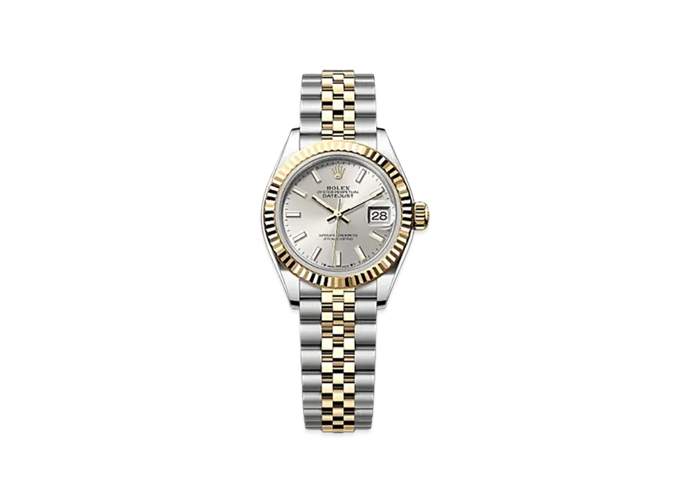 ROLEX Lady-Datejust 28mm Oystersteel & Yellow Gold 279173 "Silver"