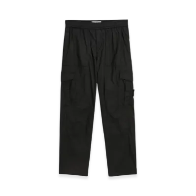 Stone Island 30803 Stretch Cotton Tela Paracadute Garment Dyed Cargo Pants - 23SS "Black"