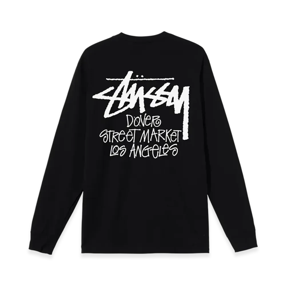 Stussy Stock DSM Los Angeles LS Tee "Black"