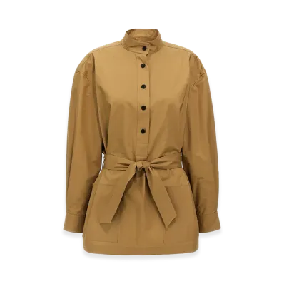 Saint Laurent Women's Cotton Tunic "Beige"