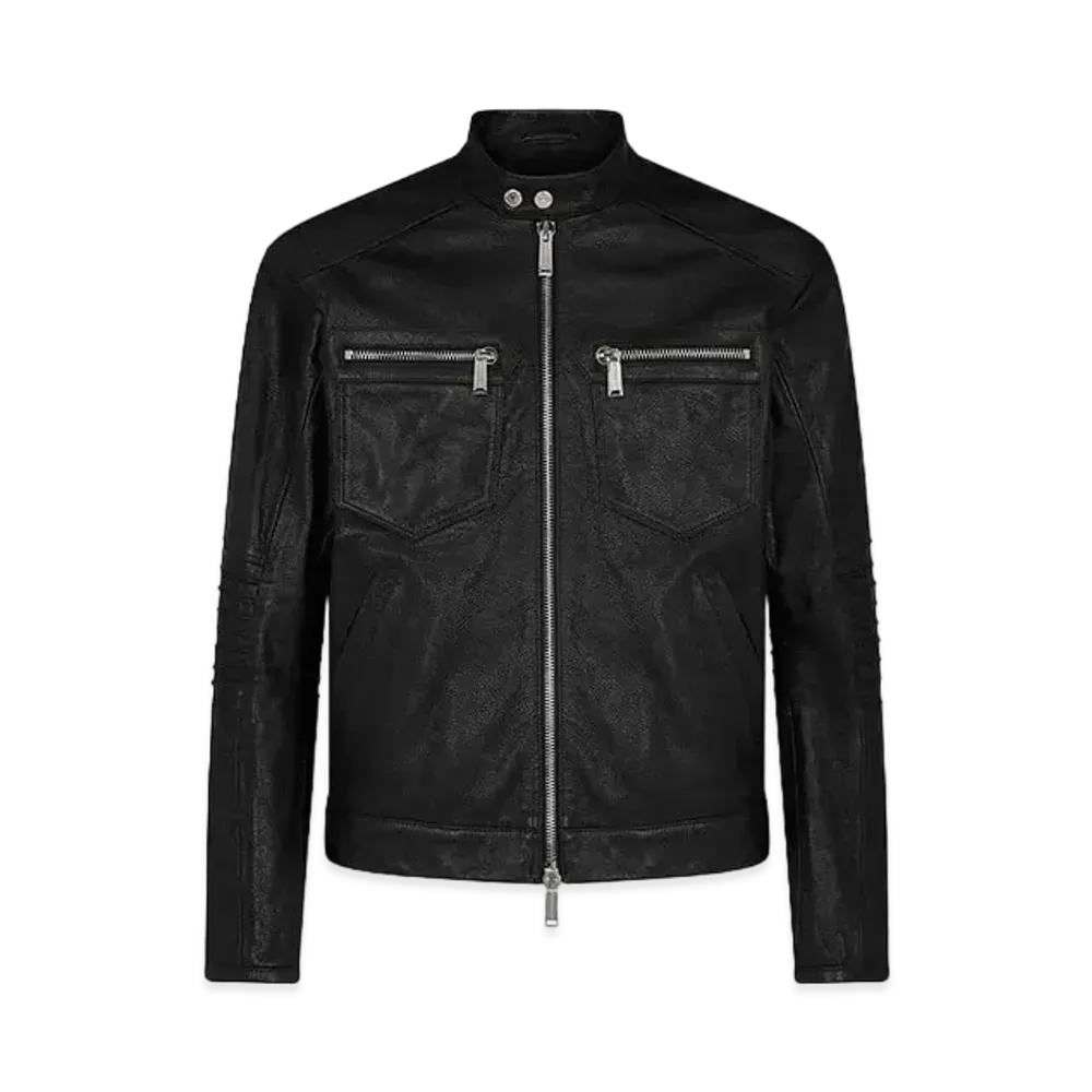 Dsquared2 Rider Leather Jacket "Black"