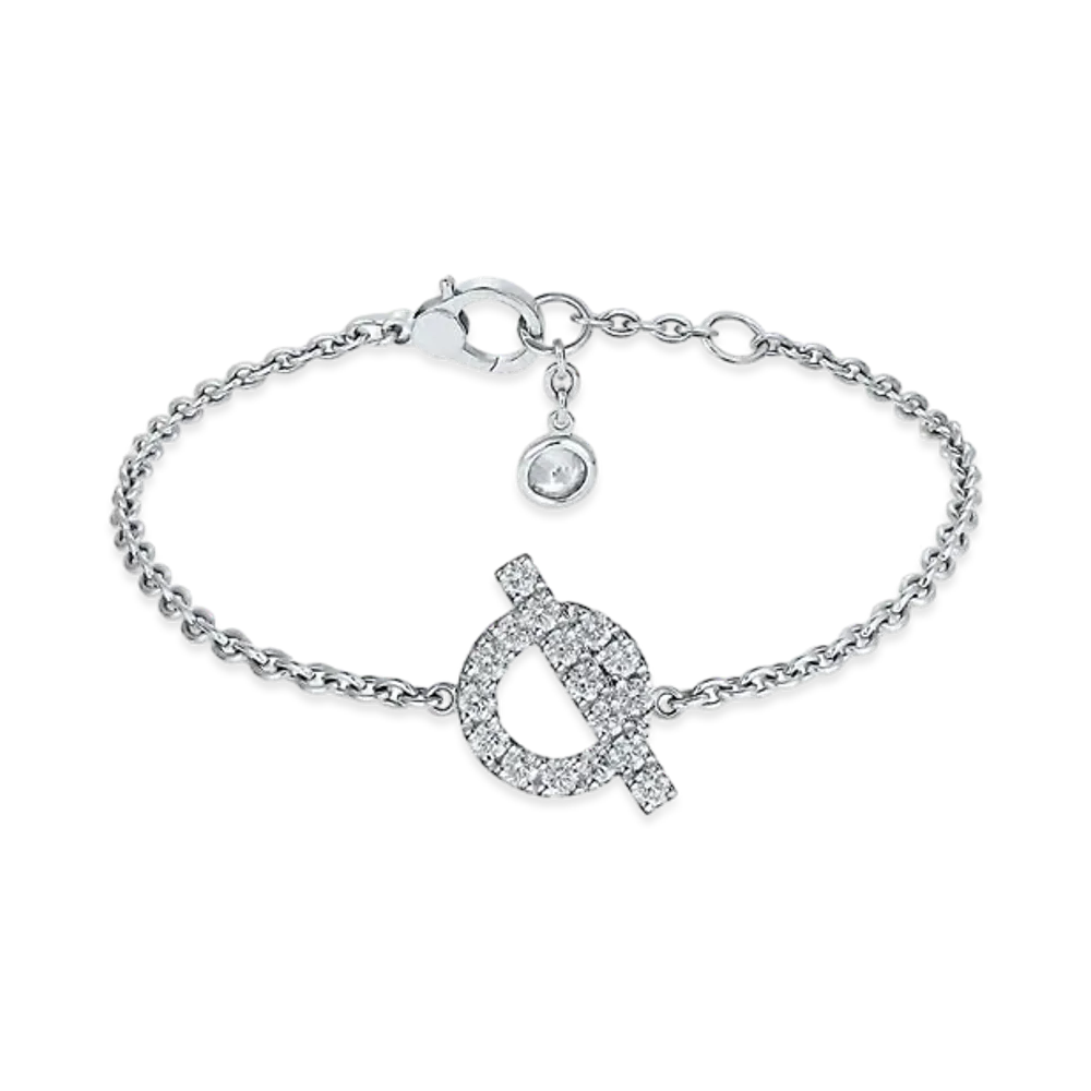 Hermes Finesse Bracelet "White Gold/Diamond"
