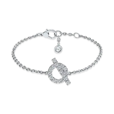 Hermes Finesse Bracelet "White Gold/Diamond"