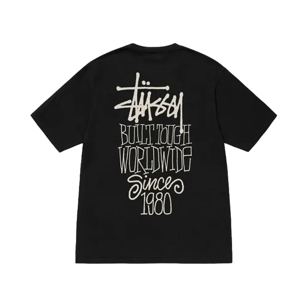ステューシー ビルト タフ Tシャツ ピグメント ダイド "ブラック"