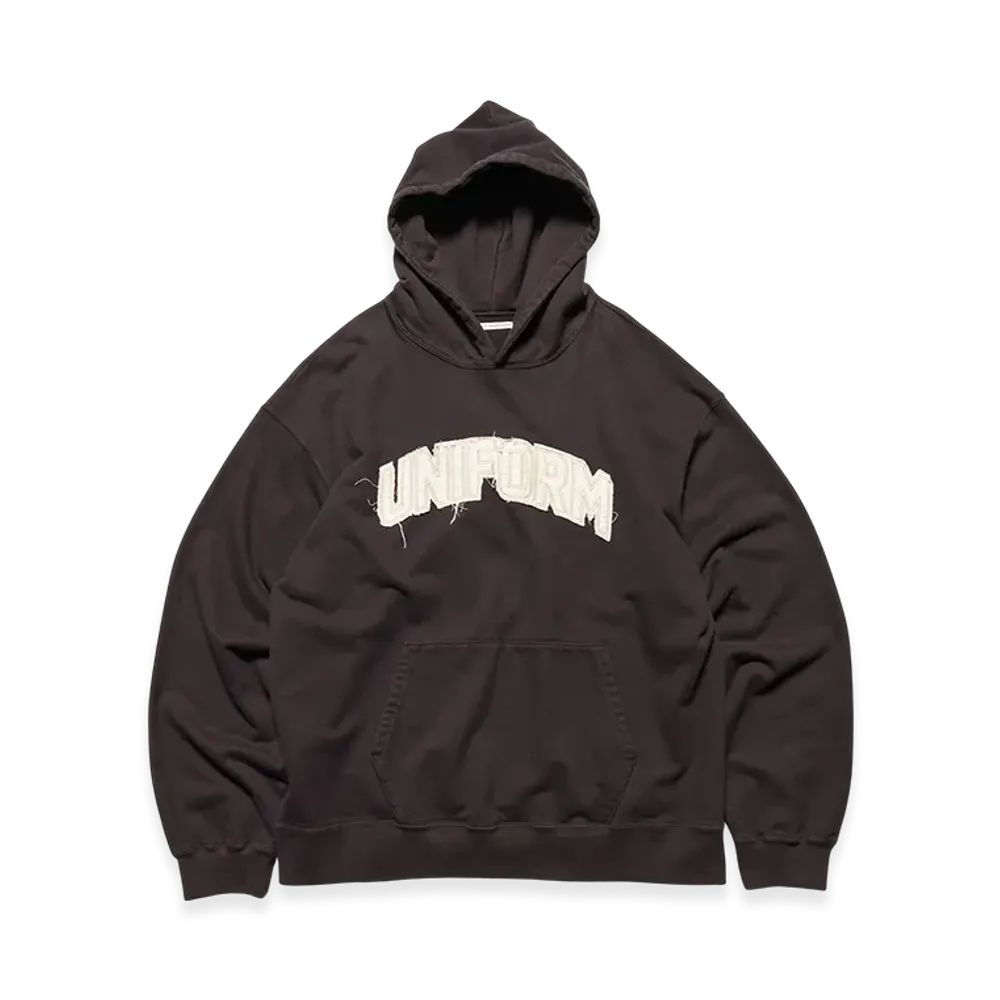 uniform experiment Cut-Out Logo Sweat Hoodie "Brown"