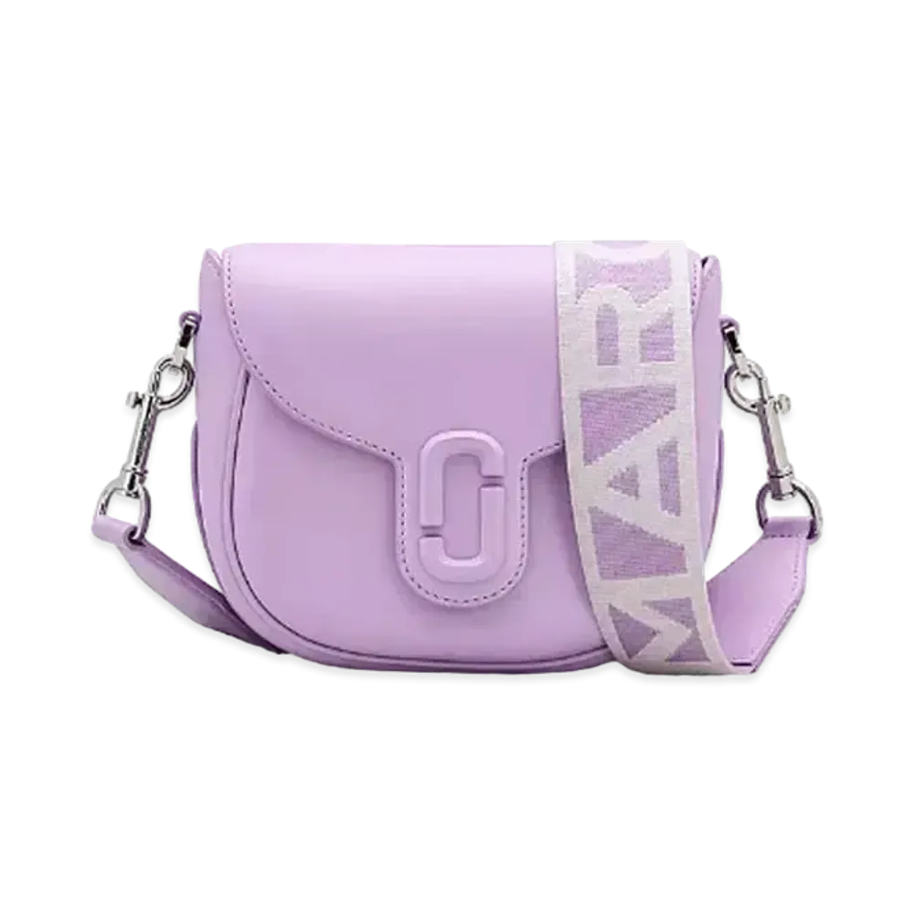 Marc Jacobs The Leather Covered J Marc Saddle Bag Small "Wisteria"