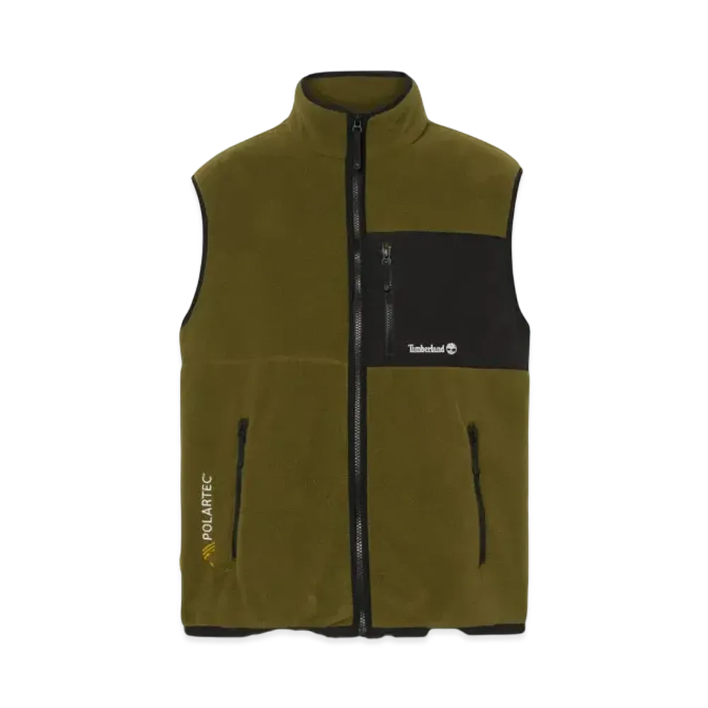 Timberland Men's Outdoor Archive Reissue Polartec Fleece Vest "Dark Olive"