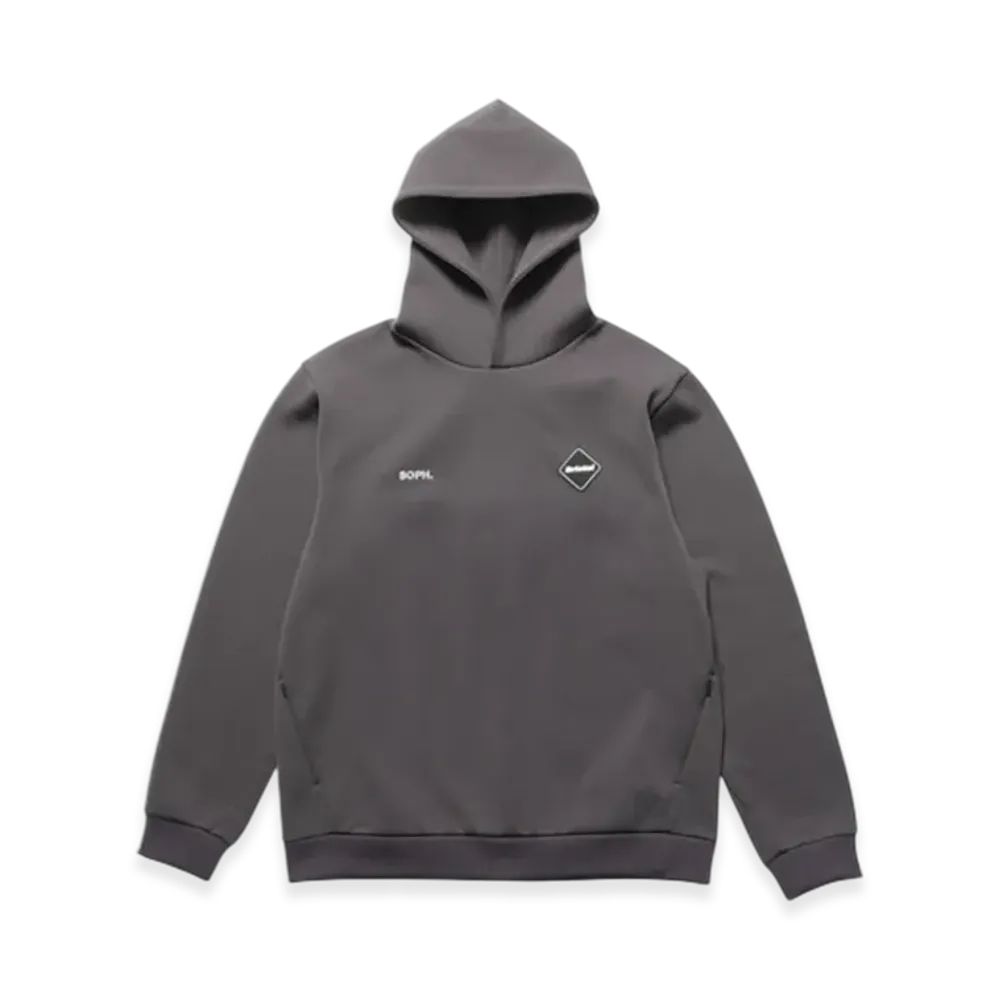 F.C.Real Bristol Quarter Knit Hoodie "Brown"