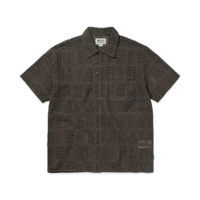 thisisneverthat x Grateful Dead Lightning Mesh S/S Shirt "Brown"