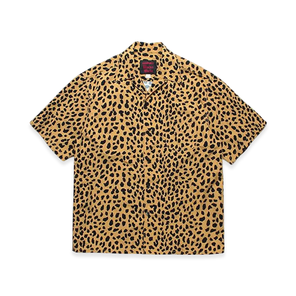 WACKO MARIA x GRAMICCI Leopard Open Collar Shirt "Beige"
