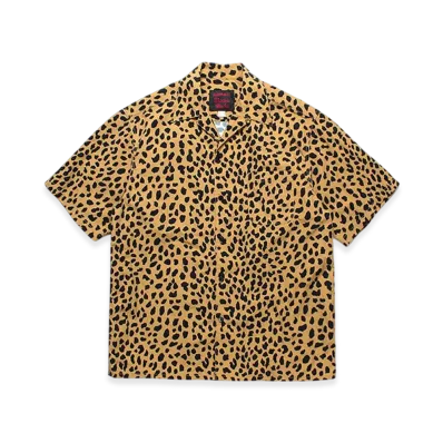 WACKO MARIA x GRAMICCI Leopard Open Collar Shirt "Beige"