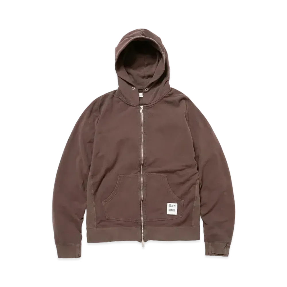 UNDERCOVER OZISM x Nonnative Monk Full Zip Hoody Cotton Paper Sweat Overdyed "Brown"